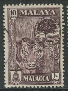 STAMP STATION PERTH Malacca #61 Tree & Muse Deer Used 1960 CV$0.30