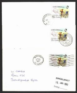 GAMBIA 1983 3 covers ex Serekunda & Yundum Airport.........................90284