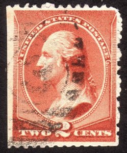 1883, US 2c, Washington, Used, Sc 210