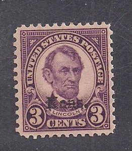 UNITED STATES SC# 661  VF/MNH