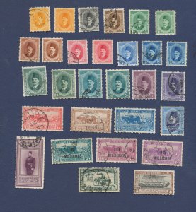 EGYPT - Scott 92-103, 108-110, 114-118, & E1- mixed used & unused - 1923-1926