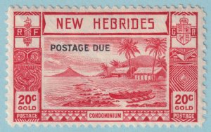 BRITISH NEW HEBRIDES J8 POSTAGE DUE  MINT HINGED OG * NO FAULTS VERY FINE! - ECJ