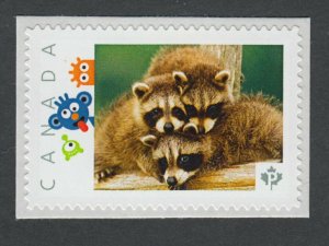 YOUNG RACCOONS = Picture Postage stamp Canada 2014 [p74ba4/4]