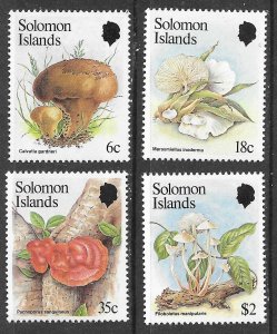 Solomon Islands # 515-518 Local Fungi    (4) Mint NH