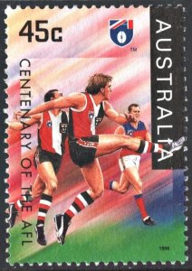 Australia SC#1499 45¢ Centenary of AFL: St Kilda (1996) Used