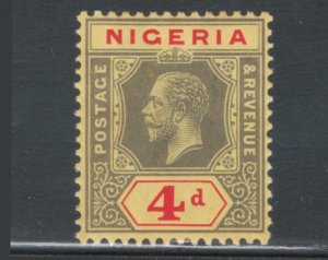 Nigeria 1914 King George V 4p Scott # 14 MH