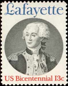 1977 13c General Marquis de Lafayette, France Scott 1716 Mint F/VF NH