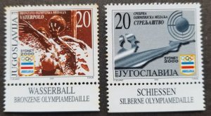 *FREE SHIP Yugoslavia Summer Olympic Games Sydney 2000 (stamp) MNH *toning