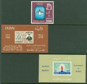 EDW1949SELL : DUBAI Nice collection of ALL DIFF VF MNH sgls, sets & S/S. Cat $76