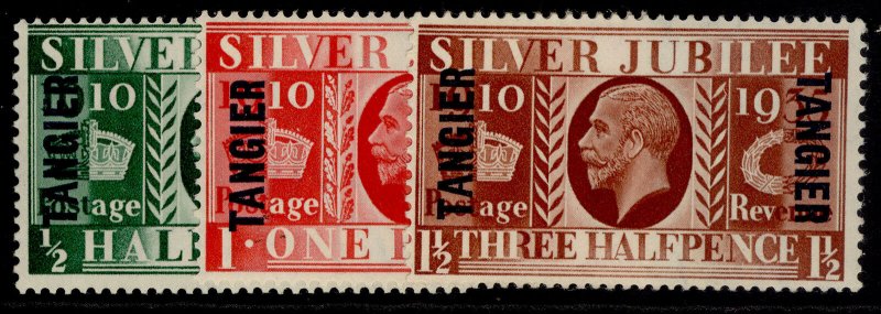 MOROCCO AGENCIES GV SG238-240 SILVER JUBILEE set NH MINT. Cat £26.