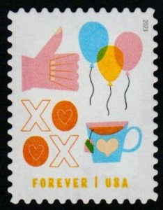 SC# 5807 - (66c) - Thinking of You - Ballon upper right - 5 of 5 USED Single