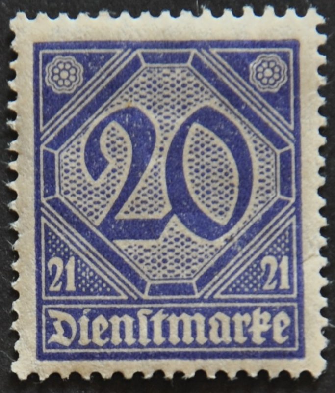 DYNAMITE Stamps: Germany Scott #OL12 – MINT hr