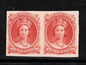 Nova Scotia #12P Very Fine Proof Pair On Card