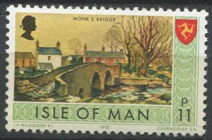 Isle of Man Sc#58 MNH, 11p multi, Views (1975)