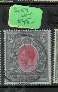 EAST AFRICA & UGANDA (P1005B)  KGV  2 R  SG 54  VFU 