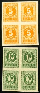 Estonia Stamps MNH XF Imperforate Proof Blocks