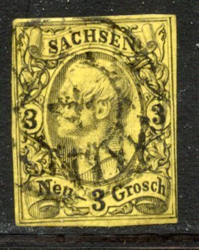 Saxony #12, Used. CV $ 16.00