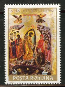 ROMANIA Scott 3744 MNH** Easter stamp 1992