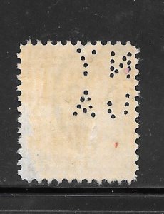 #901 Used Single Perfin