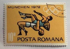 Romania 1972 Scott 2321 CTO - 10b, Wrestling, Summer Olympic Games, Munich
