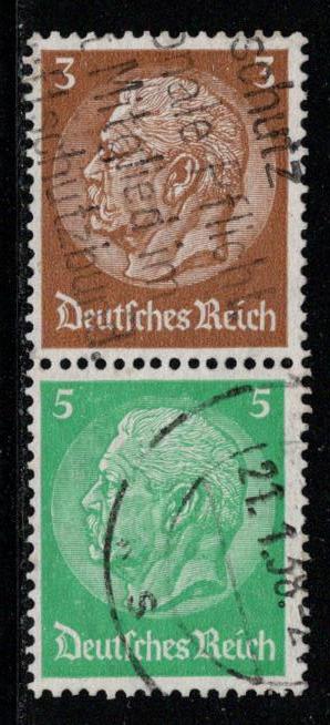 Germany Scott # 416, 418, used, se-tenant, Mi# S127