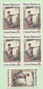 US #1470, MNH, Blk/4 + 1