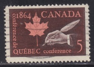 Canada 432 Quebec Conference 5¢ 1964