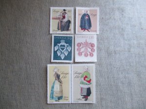Sweden, Scott#1304-1309, MNH