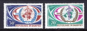 Dahomey 250-251 WHO MNH VF