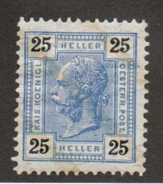 Austria 99a w/Varnish bars Mint hinged