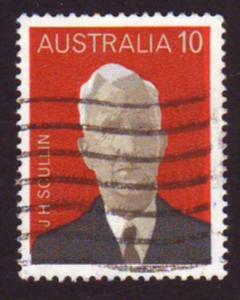 Australia 1975 Sc#615, SG#590 10c Prime Minister Scullin USED.