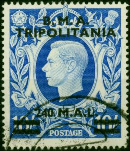 Tripolitania 1948 240c on 10s Ultramarine SGT13 V.F.U