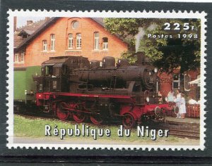 Niger 1998 STEAM LOCOMOTIVE 1 value Perforated Mint (NH)