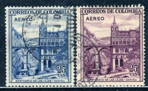 Colombia; 1958: Sc. # C367-C308: Used Cpl. Set