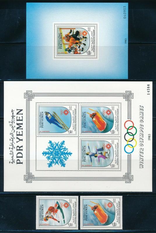 Yemen - Sarajevo Olympic Games MNH Sports Set (1984) 