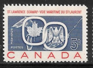 Canada 387: 5c St. Lawrence Seaway, MNH, VF