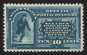 MOMEN: US STAMPS #E1 SPECIAL DELIVERY MINT OG H VF LOT #85973*