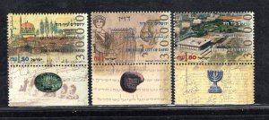 ISRAEL SC# 1245-47 W/TABS FVF/MNH