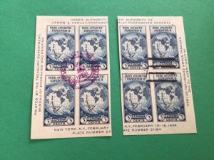 United States 1934 Farley Byrd Antarctic Expedition 11 used stamps A12164