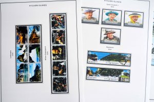 COLOR PRINTED PITCAIRN ISLANDS 2011-2023 STAMP ALBUM PAGES (41 illustr. pages)