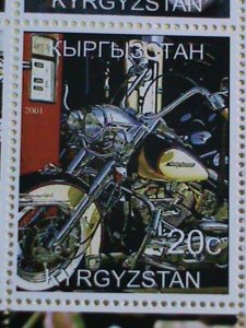 KYRGYZSTAN STAMP :HARLEY DAVIDSON MOTORCYCLES MNH   SHEET, VERY RARE