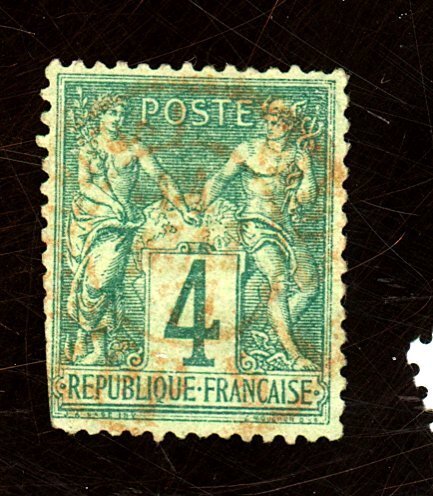 FRANCE 66 USED FVF FEW CLIPPED PERFS Cat $55