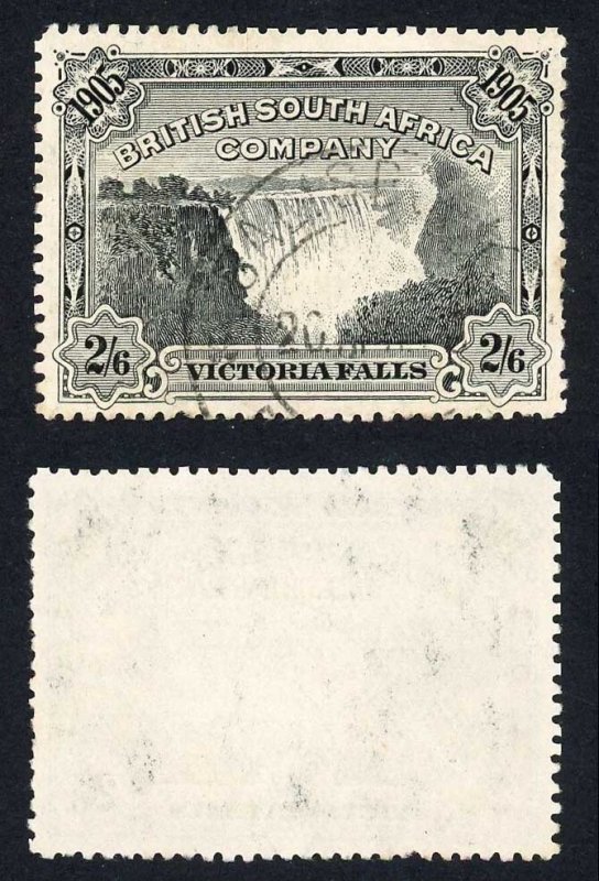 Rhodesia SG98 2/6 Black Perf 14 Victoria Falls Fine Used Cat 170 pounds