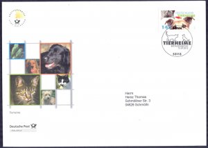 Germany 2012 Domestic Animals Dogs Cats Fishes Mi. 2945 FDC