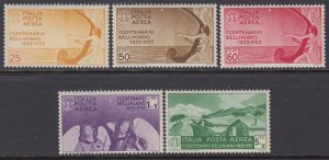 Italy Regno - Sassone Posta Aerea n. 90-94 cv 360$ - MNH**