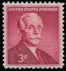 Sc 1072   3¢ Andrew W Mellon Single, MNH