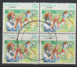 Australia SG 1187 FU - Block of 4 - Australia Day