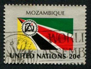 383 UN NY 20c Flag - Swaziland, used