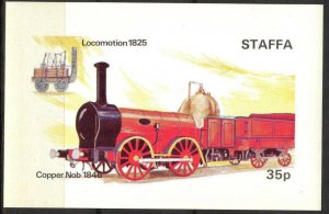 {ST189} Staffa Scotland Trains (2) S/S 0,35£ MNH Local Cinderella !!