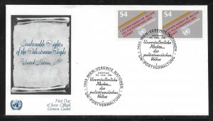 UN Vienna  17 1981 Palesinian Rights FDC Geneva Cachet